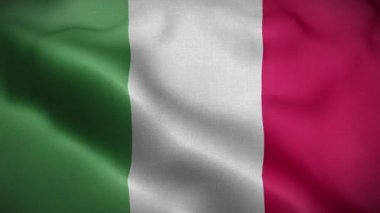 İtalya Bayrakları 3D Döngü