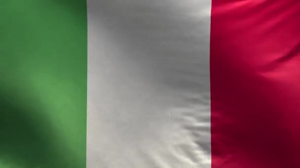 Italiens Flagga Loop — Stockvideo