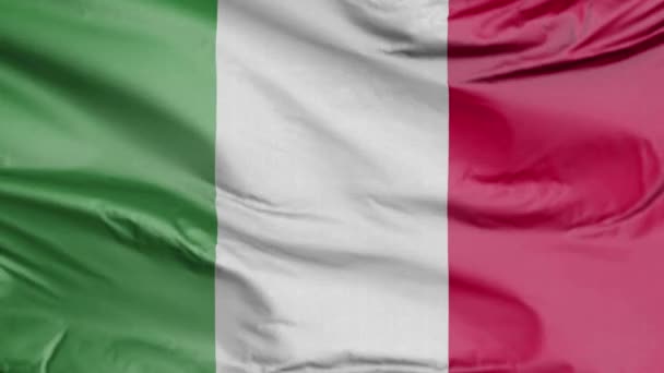 Bandera Realista Italia — Vídeo de stock