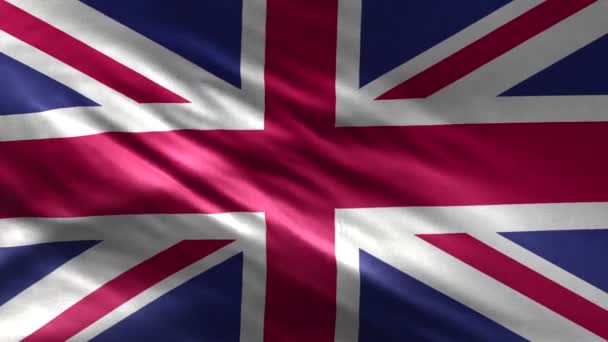 Прапор Великої Британії Loop — стокове відео