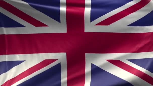 Vlag Van Verenigd Koninkrijk Loop — Stockvideo