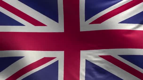 Флаг Великобритании Loop — стоковое видео