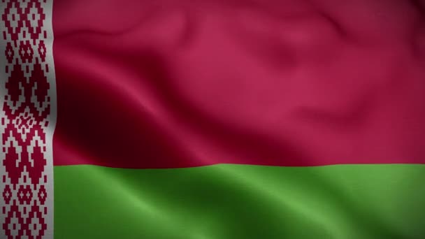Bandera Belarus Loop — Vídeos de Stock