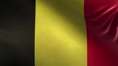 Belçika bayrağı 3 boyutlu döngü