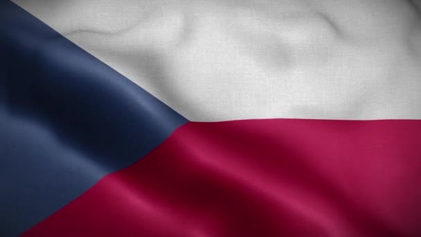 Flaga Pętli Republiki Czeskiej — Wideo stockowe