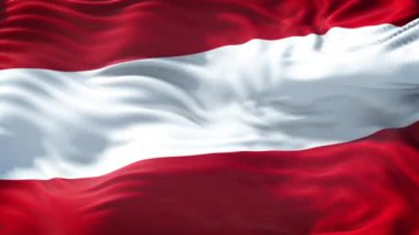 Avusturya bayrağı 3 boyutlu döngü