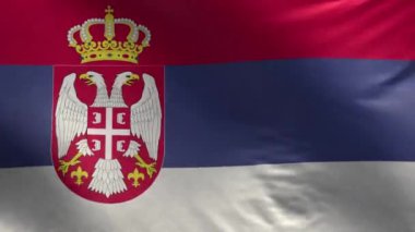 Sırbistan Bayrağı 3 Boyutlu Döngü