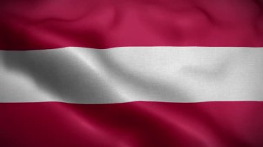 Avusturya bayrağı 3 boyutlu döngü