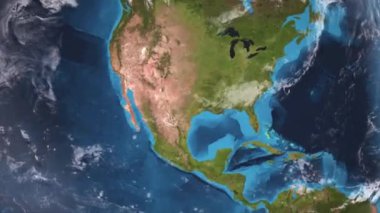 Austin City 'den Earth Zoom - Texas - ABD