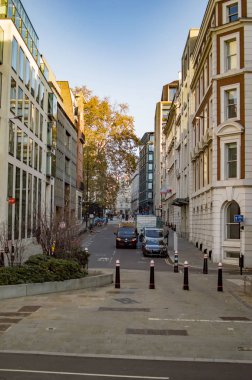 Londra queens street ve skinners lane City ile uzun yol