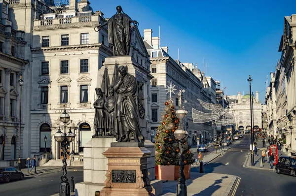 Drie Guard Personeel Krim War Memorial Waterloo Londen — Stockfoto