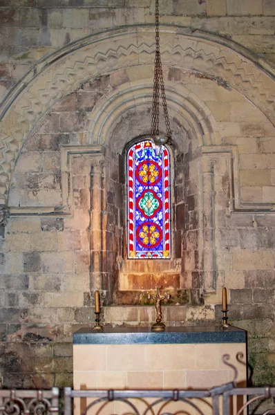 Castillo de Dover con vidriera en el altar —  Fotos de Stock