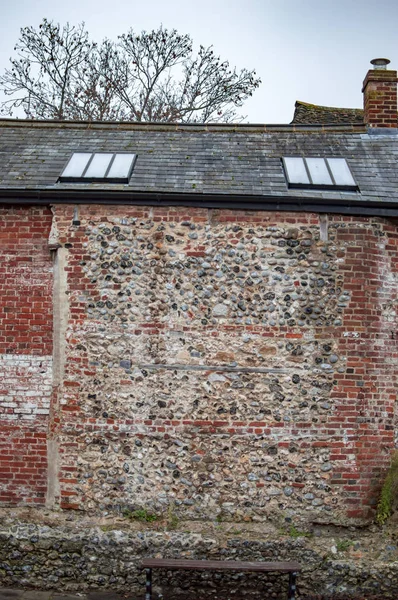 Canterbury rojo historica pared de ladrillos — Foto de Stock