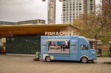 Gıda kamyonu londra güney bankası