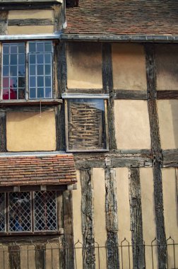 Stratford üzerine avon ve shakespeare'in sazdan ev