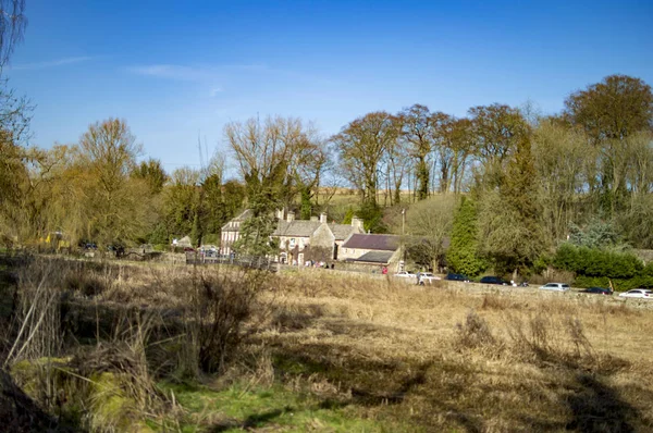 Bibury village in cotswold and the jungle there — Stock Photo, Image