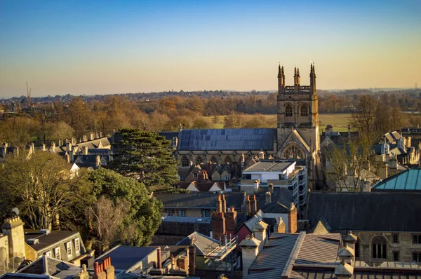 Oxford from above and its old buildings — Stock Photo, Image