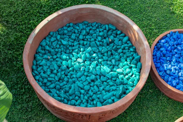 Pebbles for landscaping and decoration — Stock Photo, Image