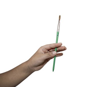 Su renkleri için el ve parmakboyama fırça