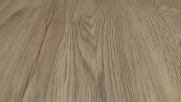 Drewniana Podłoga Podłoga Przejściem Przez Nią Kierunku Prostym Ruchomym — Wideo stockowe