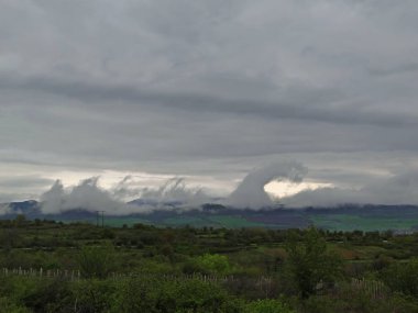 Nadir bulut fenomen Kelvin-Helmholtz bulutlar