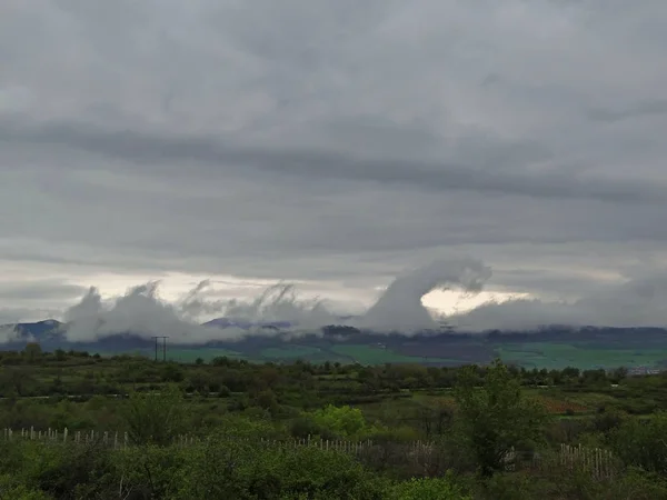 Rzadka Chmura Chmury Zjawisko Kelvina Helmholtza Obrazek Stockowy