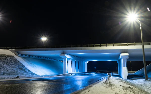 construction  bridge light blue transportation night architecture