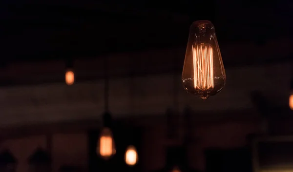 Belle Lampe Luxe Rétro Décor Lumineux Rayonnant — Photo