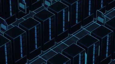 Bir Datacenter Server rafları üzerinden transfer dosyaları
