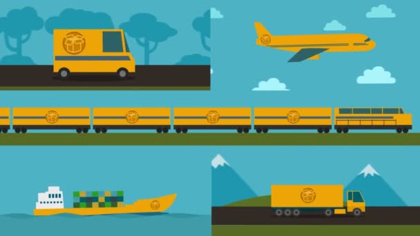 Různé nákladní dopravy použití pro World Wide dodávky