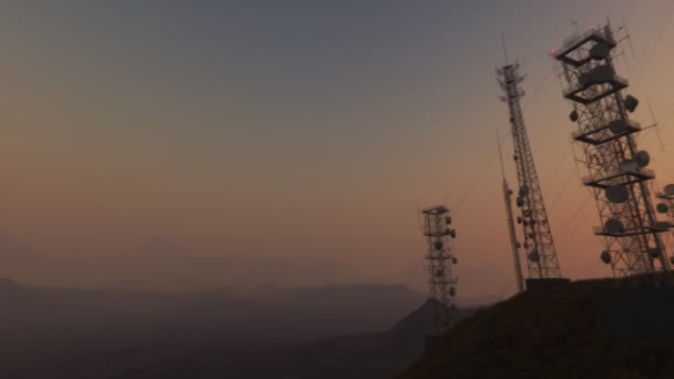 Cámara Panorámica Complejo Antena — Vídeos de Stock