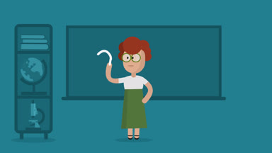 Kadın sınıf öğretmen öğretim matematik dersinde