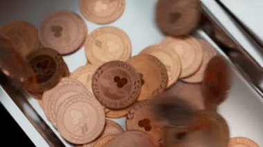 Slot makinesidir ödeme gösterilen Closeup fotoğraf makinesi