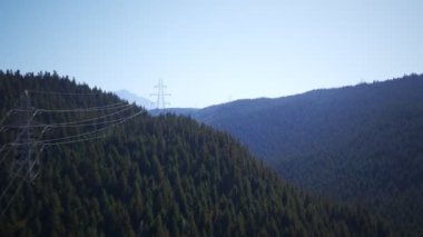 elektrik direkleri hareketli kamera