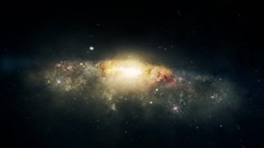 Kamera sinek sarmal gökada Merkezi aracılığıyla.
