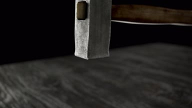 Çekiç smartphone ağır çekimde çökertildi. Ekran shattres parçalar halinde. Kamera yakın çekim.