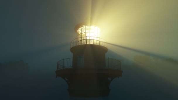 Lighthouse světla spining a okolí. Loopable animace.