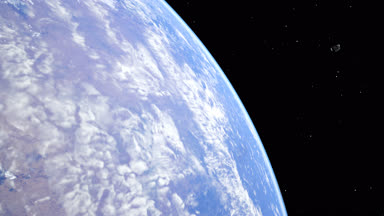 Animasyon yörüngeli uydu. NASA dokular