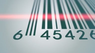 Barkod tarama animasyon.