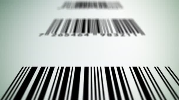 Animation Barcode Scanning Close — Stock Video