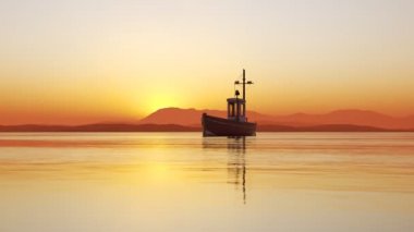 Kargo gemisi ulaşım.