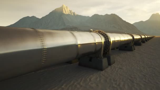 Pipeline tramonto . — Video Stock