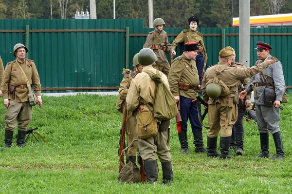 Sholokhovo Reg Moskva Rusko Května 2018 Rekonstrukce Jedné Posledních Bitev — Stock fotografie