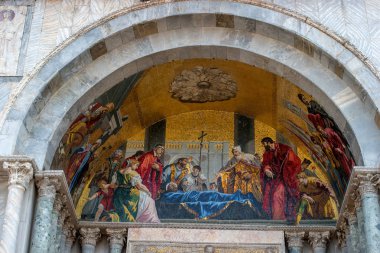 Mimari detay Basilica San Marco, Venedik, İtalya