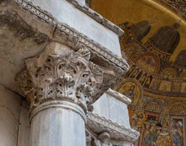Mimari detay Basilica San Marco, Venedik, İtalya