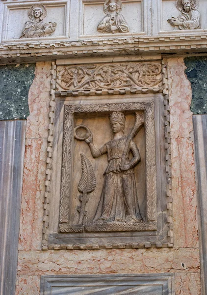 Architectural Detail Bas Relief Basilica San Marco Venice Italy Basilica — Stock Photo, Image