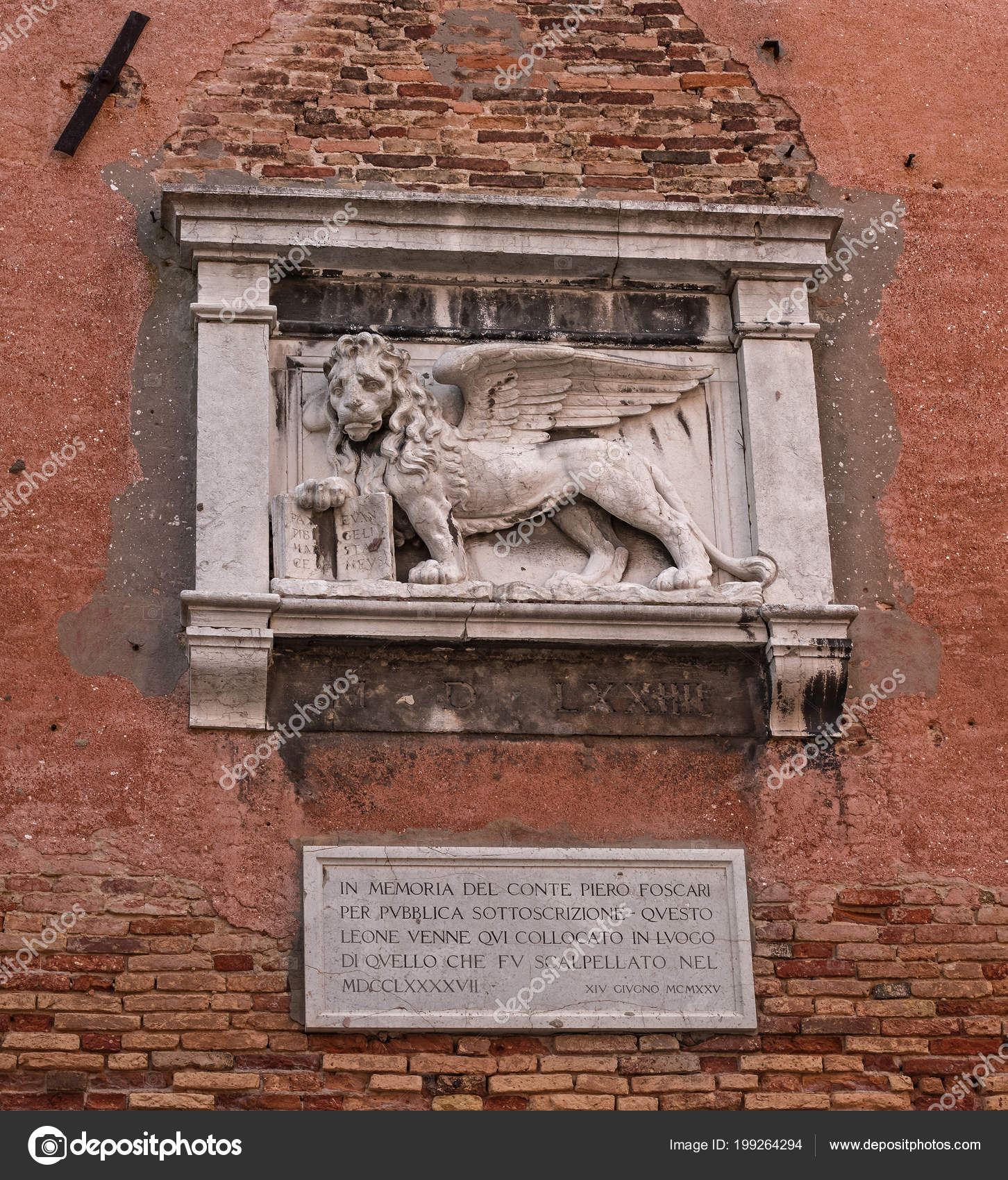 Stone Bas Relief Venetian Lion Wall Arsenal Venice Winged Lion Stock Photo Image By C Oktober64 199264294