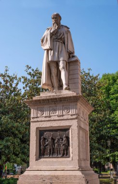 Verona, İtalya - 06 Mayıs 2018: anıt mimar Michele Sanmicheli. Verona, Sanmiceli, tasarımlar göre Pompeii ve Canossa ve çeşitli kiliseler saraylar inşa edilmiş...