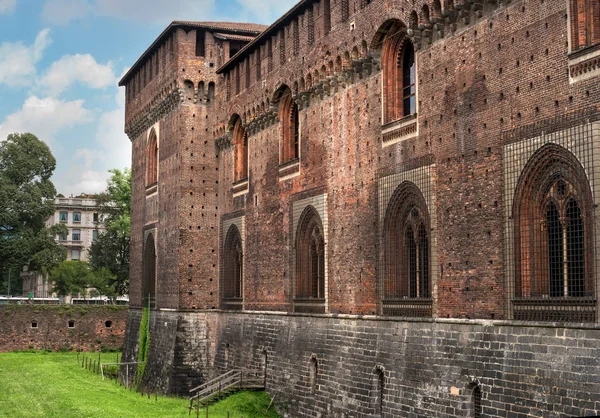 Sforza Castle. Watch tower. The castle was built in the 15th century by Francesco Sforza, Duke of Milan. Now there are several museums in the Sforza Castle.