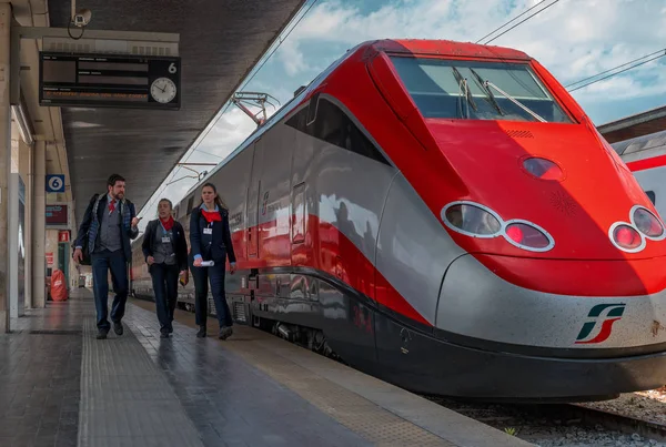 Βενετία Ιταλία Μαΐου 2018 Ατμομηχανή Της Υψηλής Ταχύτητας Τρένο Trenitalia — Φωτογραφία Αρχείου